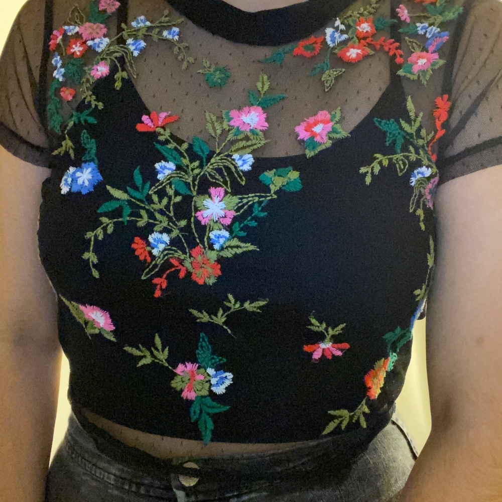 Urban Outfitters sheer black top